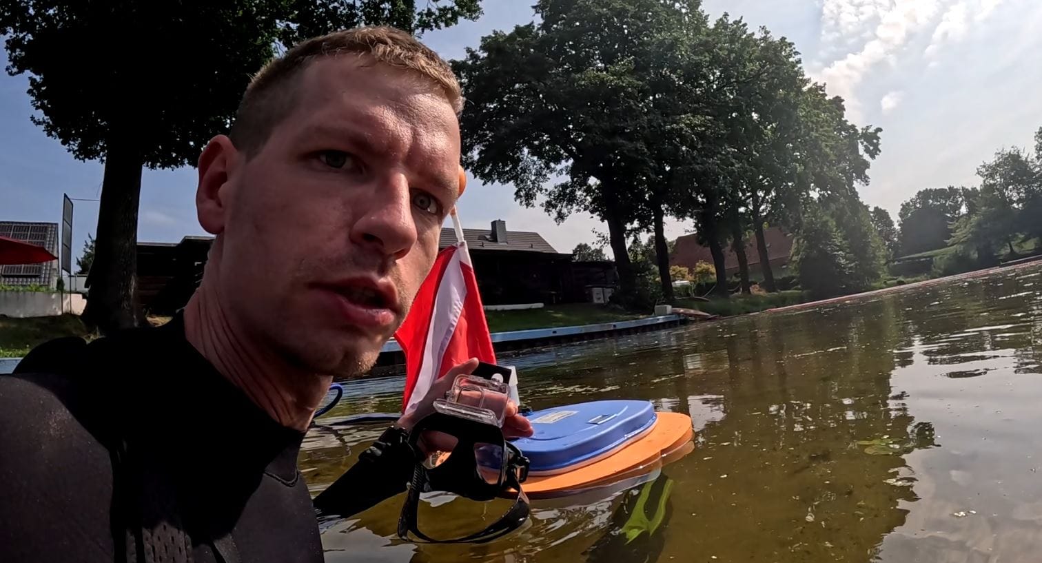 Tauchboje und Apnoe-Setup für Flachwasser